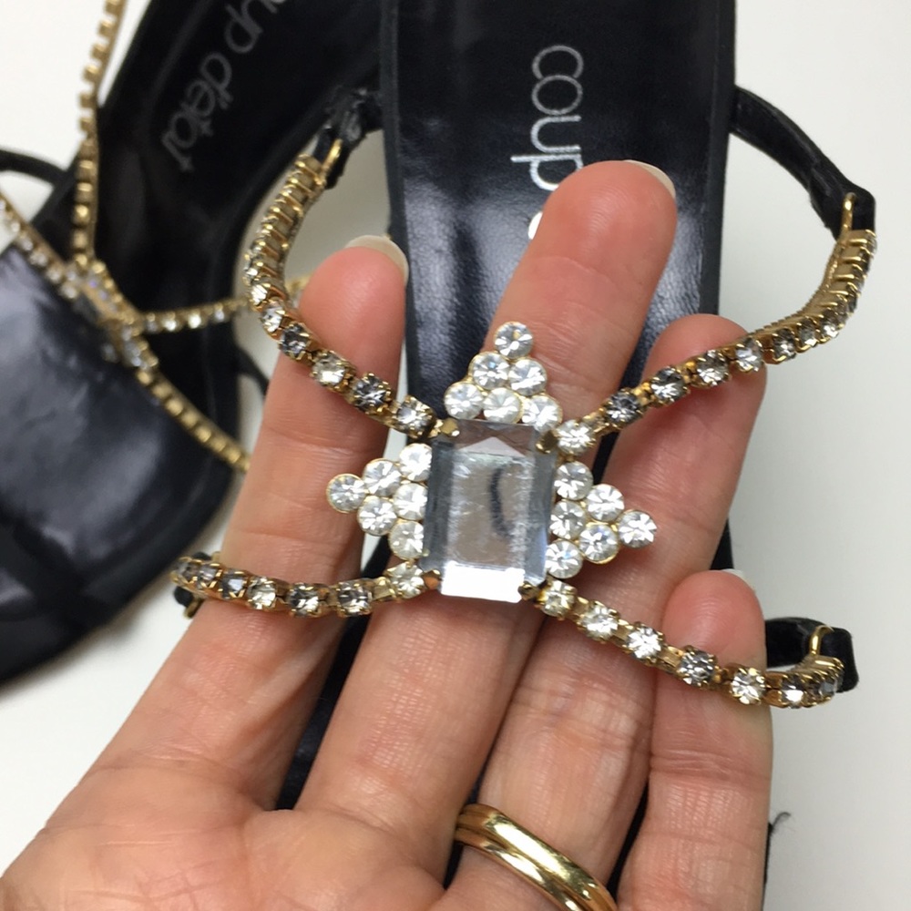 Fancy Rhinestone Pumps - Picture 3 of 5
